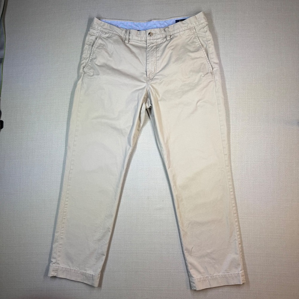 Polo Ralph Lauren Mens Bedford Stretch Straight Fit Chino Pants Tan Size 34x30